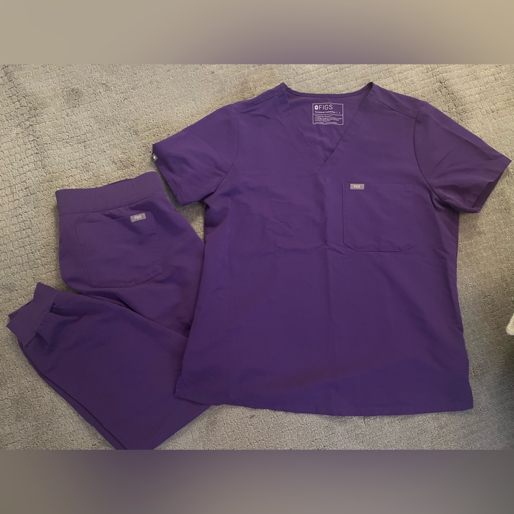 Figs scrub set Grape, large Catarina, LP Zamora joggers
